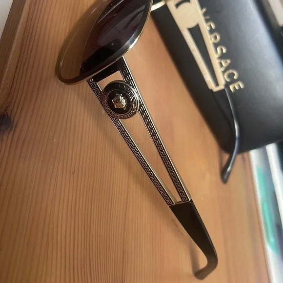 Versace Sunglasses - Black & Gold